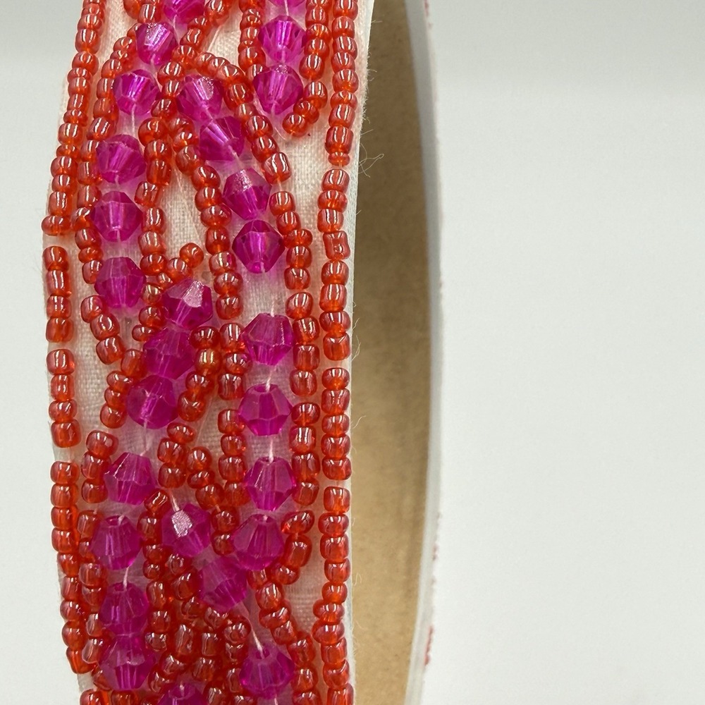 Bohemian Rhapsody Beaded Headband Luxury High-End Hair Accessory NEW Seed Bead - Picture 7 of 7